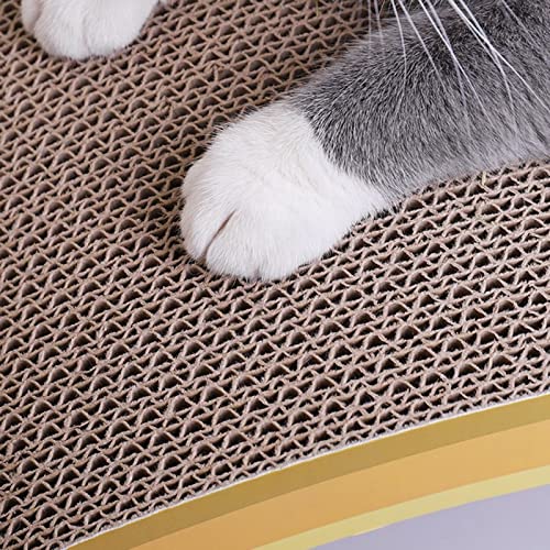  JYDQM Cats Scratching Board Claw Grinder Corrugated Paper Kitten Scraper Rest Mat Cats Supplies Wear-Resistant Scratcher (Color : A, Size : One Size)