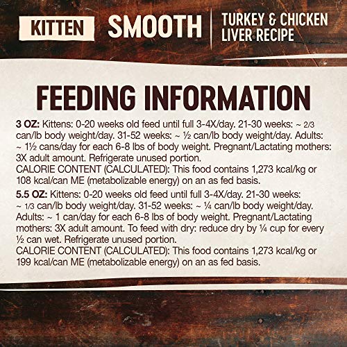  Wellness CORE Grain-Free Wet Kitten Food, Natural Canned Food For Cats, Made With Real Meat (Kitten, Turkey & Chicken Liver, 3 Oz Can, 12 Pack)
