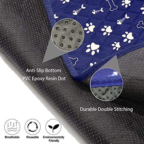  Reusable Puppy Pads 47‘’x 56‘’ Washable Pee Pads For Dogs, Training Pads Pee Pads For Dogs Waterproof Absorbing Whelping Pad Reusable Puppy Pads For Guinea Pig Cage, Dog Food Feeding Mat