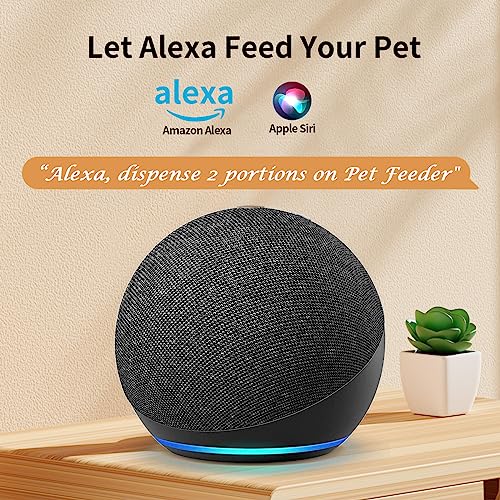  PAPIFEED Automatic Cat Feeders With APP: WiFi Pet Dry Food Dispenser Compatible With Alexa & Echo,Smart Timed Auto Cat Feeder With Anti-bite Power Cord For Cats, Dogs,Up To 10 Meals Per Day(15 Cup)