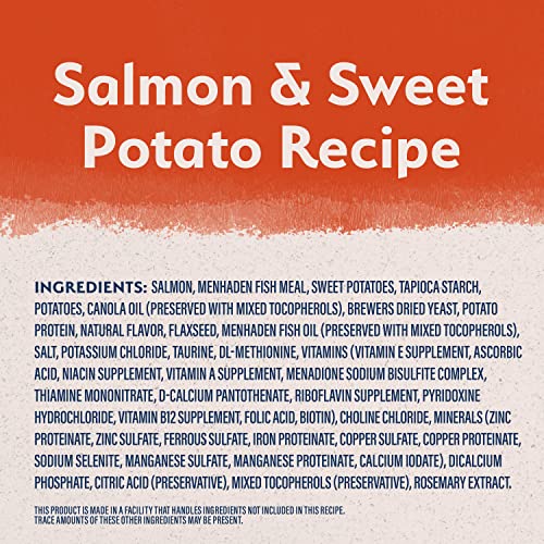  Natural Balance Limited Ingredient Adult Grain-Free Dry Dog Food, Salmon & Sweet Potato Recipe, 4 Pound (Pack Of 1)