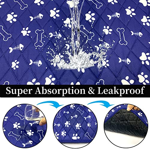  Reusable Puppy Pads 47‘’x 56‘’ Washable Pee Pads For Dogs, Training Pads Pee Pads For Dogs Waterproof Absorbing Whelping Pad Reusable Puppy Pads For Guinea Pig Cage, Dog Food Feeding Mat
