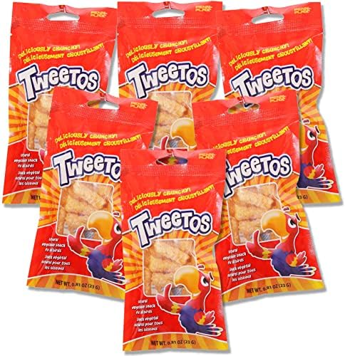  Penn-Plax Bird Treats - 6 Fun, Tasty & Colorful Options To Keep Your Bird Happy And Healthy (6 PC PK - Crispy Tweets)