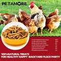  Petamore 10 Lbs Dried Grubs For Chicken -Alternative To Dried Mealworms-Dried Black Soldier Fly Larvae For Laying Hens Backyard Flock Party Poultry, Reptiles,Amphibian, Etc