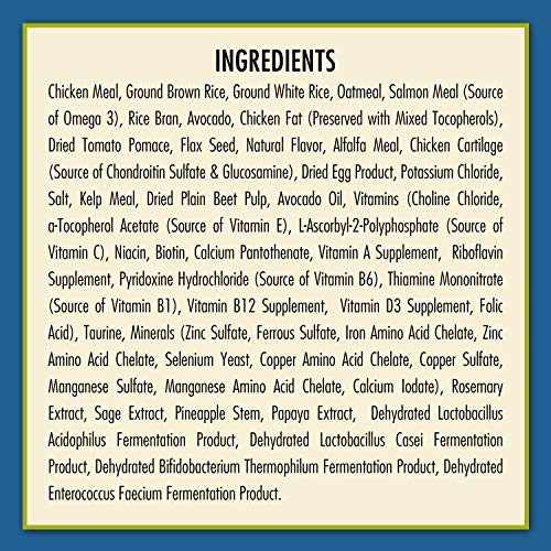  AvoDerm Natural Chicken Meal & Brown Rice Formula Large Breed Dry Dog Food, For Pet Food Allergy Support, 26 Lb