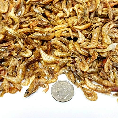  Freeze Dried Red Shrimp - 1/2" To 1&1/4" For All Tropical Fish, Koi, Turtles...1/2-lb
