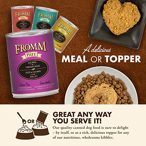  Fromm Salmon & Chicken Pate Dog Food - Premium Wet Dog Food - Salmon Recipe - Case Of 12 Cans