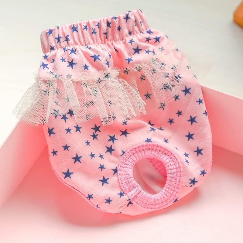  Cute Pet Bitch Physiological Panties Shih Tzu Yorkie Teddy Diaper Puppy Pants Small And Medium-Sized Dog Panties A3 M