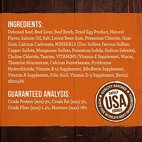  Merrick Grain Free Wet Dog Food Real Texas Beef Recipe - 12.7 Ounce (Pack Of 12)