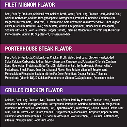  CESAR Wet Dog Food Classic Loaf In Sauce Grilled Chicken, Filet Mignon, Porterhouse Steak, Beef, Chicken & Liver And Turkey Variety Pack (36) 3.5 Oz. Easy Peel Trays