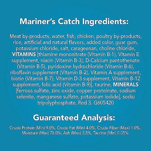  Purina Friskies Wet Cat Food Pate, Mariner’s Catch Pate, Made With Real Fish, Canned Wet Cat Food For Adult Cats & Kittens, 5.5 Ounce Can (Pack Of 24)