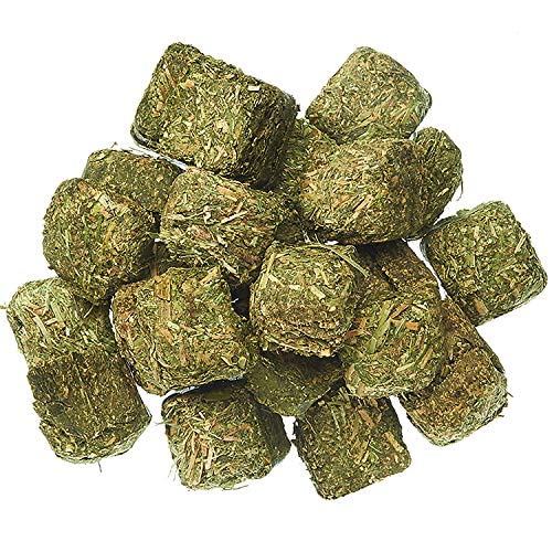  Timothy Hay Cubes 12 Lb - 100% All Natural, High Fiber, Sun Cured Timothy Grass Food & Treat - Rabbits, Guinea Pigs, Chinchillas, Degus, Prairie Dogs, Tortoises, Hamsters, Gerbils, Rats & Small Pets…