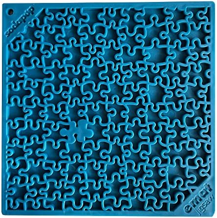  SodaPup Bones EMat – Durable Lick Mat Feeder Made In USA From Non-Toxic, Pet-Safe, Food Safe Rubber For Mental Stimulation, Avoiding Overfeeding, Fresh Breath, Digestive Health, Calming, & More