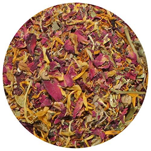  Flower Fusion Treat (8 Oz.) - Healthy Natural Dried Flower Herbivore Treat - Chinchillas, Guinea Pigs, Rabbits, Prairie Dogs, Degus, Hamsters, Rats, Squirrels, Sugar Gliders & Other Small Pets