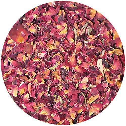  Rose Petals & Buds (4 Oz.) - Healthy Natural Dried Flower Herbivore Treat - Chinchillas, Guinea Pigs, Rabbits, Prairie Dogs, Degus, Hamsters, Rats, Squirrels, Sugar Gliders & Other Small Pets