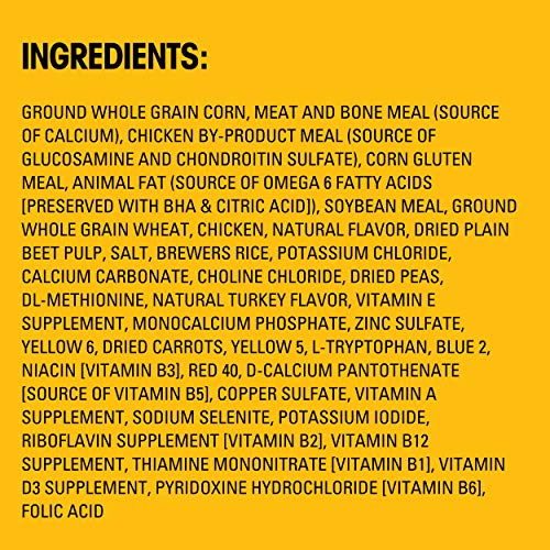  Pedigree High Protein Adult Dry Dog Food Chicken And Turkey Flavor Dog Kibble, 18 Lb. Bag