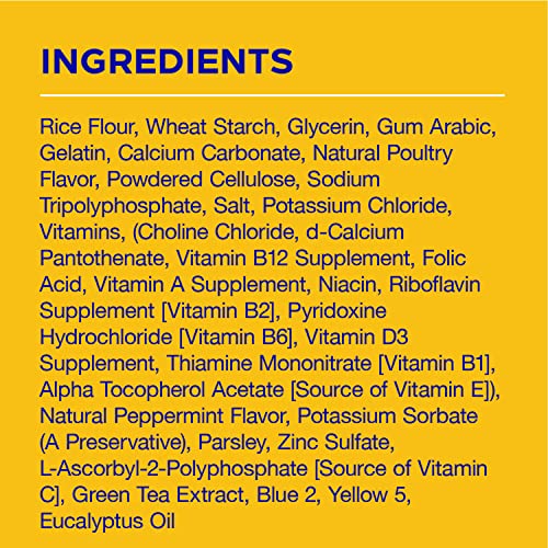  PEDIGREE DENTASTIX Dental Dog Treats For Toy/Small Dogs Fresh Flavor Dental Bones, 1.54 Lb. Value Pack (102 Treats)