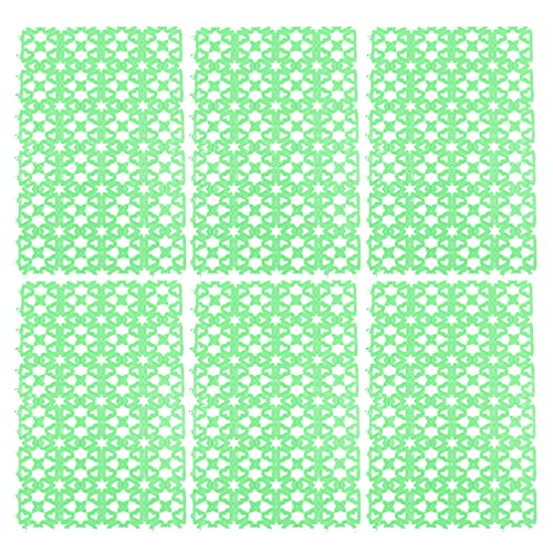  POPETPOP Hamster Accessories Rabbit Cage Mat- Foot Pads Hole Splice Feet Pad Anti- Scratching Water Leak Holder In Cages Dog Cat Rabbit Mats (6pcs Random Color) Green Bedding