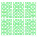  POPETPOP Hamster Accessories Rabbit Cage Mat- Foot Pads Hole Splice Feet Pad Anti- Scratching Water Leak Holder In Cages Dog Cat Rabbit Mats (6pcs Random Color) Green Bedding
