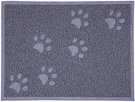  Pet Cat Litter Mat,MUEQU Waterproof Pet Box Mat Food Bowl Mat Cat Litter Trap Mat, Litter Trapper Mat,PVC, 30 X 40 Cm,Easy To Clean (Green)