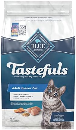  Blue Buffalo Tastefuls Indoor Natural Adult Dry Cat Food, Chicken 15lb Bag