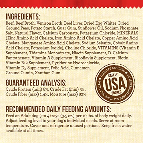  Merrick Lil' Plates Grain Free Small Dog Food, Teeny Texas Steak Tips Dinner Recipe, Wet Dog Food - (12) 3.5 Oz. Tubs