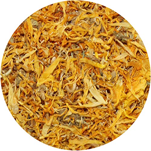  Calendula Flower Treat (4 Oz.) - Healthy Natural Dried Flower Herbivore Treat - Chinchillas, Guinea Pigs, Rabbits, Prairie Dogs, Degus, Hamsters, Rats, Squirrels, Sugar Gliders & Other Small Pets