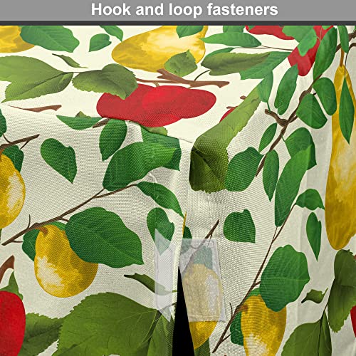  Lunarable Fruit Dog Crate Cover, Repetitive Pattern Of Pear And Apple Branches With Leaves Blooming Organic Foods, Easy To Use Pet Kennel Cover For Small Dogs Puppies Kittens, 42 Inch, Multicolor