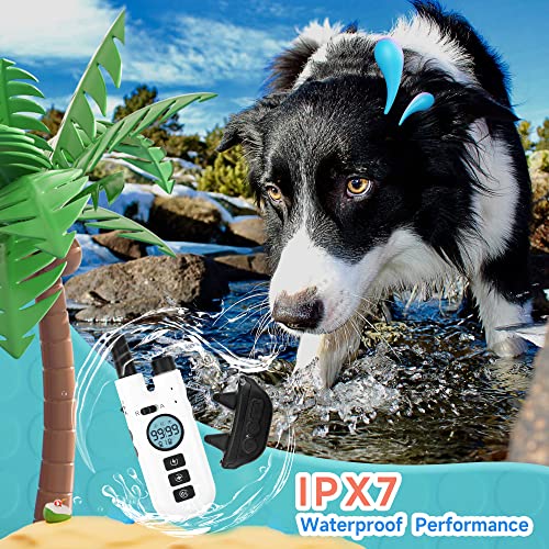  A Fable Remote Training 2-in-1 Bark & Auto Anti-bark Collar, Beep/Vibrate/Shock-3 Training Modes, 2600Ft Dog Training Collar With Adjustable Intensity & Security Lock & Waterproof & Rechargeable