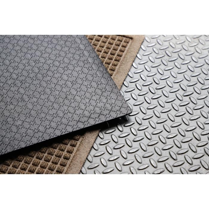  Bungalow Flooring Camel Aqua Shield Squares Indoor Outdoor Pet Mat, 23" L X 35" W X 0.37" H
