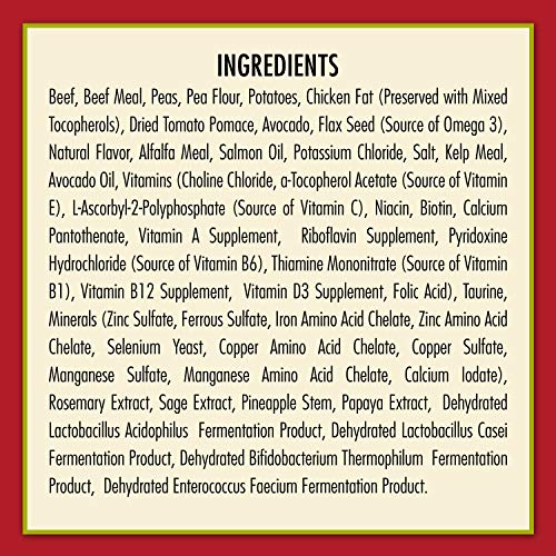  AvoDerm Natural Grain Free Beef & Vegetables Recipe All Life Stages Dry Dog Food 24 Lb