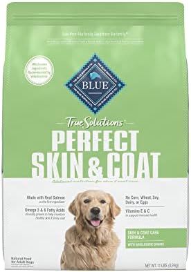  Blue Buffalo True Solutions Perfect Skin & Coat Natural Adult Dry Dog Food, Salmon 4-lb