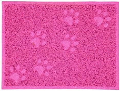  Pet Cat Litter Mat,MUEQU Waterproof Pet Box Mat Food Bowl Mat Cat Litter Trap Mat, Litter Trapper Mat,PVC, 30 X 40 Cm,Easy To Clean (Green)