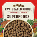  Stella & Chewy's SuperBlends Raw Coated Wholesome Grains Grass-Fed Beef, Beef Liver & Lamb Recipe With Superfoods, 21 Lb. Bag
