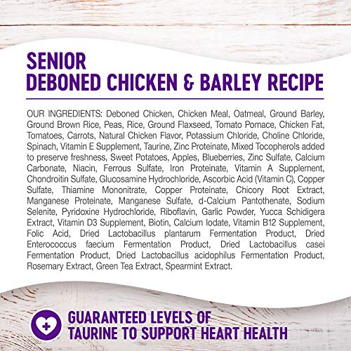  Wellness Complete Health Senior Dry Dog Food With Grains, Chicken & Barley, 5-Pound Bag