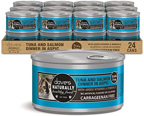 Dave's Pet Food Grain Free Wet Cat Food (Chicken), Made In USA Naturally Healthy Canned Cat Food, Added Vitamins & Minerals, Wheat & Gluten-Free, 12.5 Oz (Case Of 12)